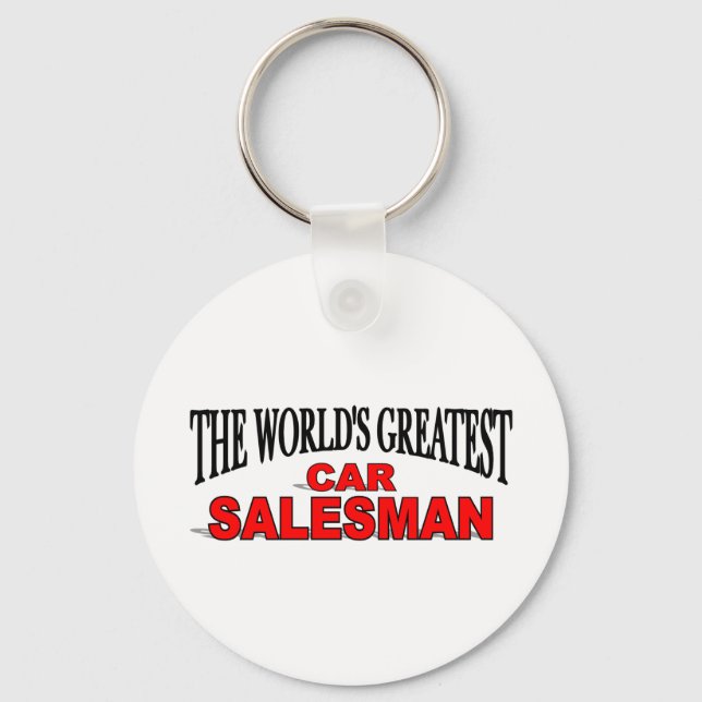 Världsmästare Car Salesman Nyckelring (Framsida)