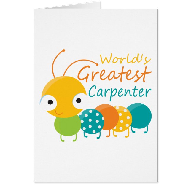 Världsmästare Carpenter Hälsningskort (Framsidan)