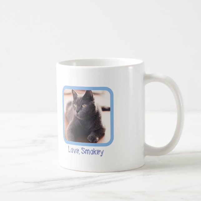 Världsmästare Cat Mamma, Photo & Cat Namn Kaffemugg (Höger)