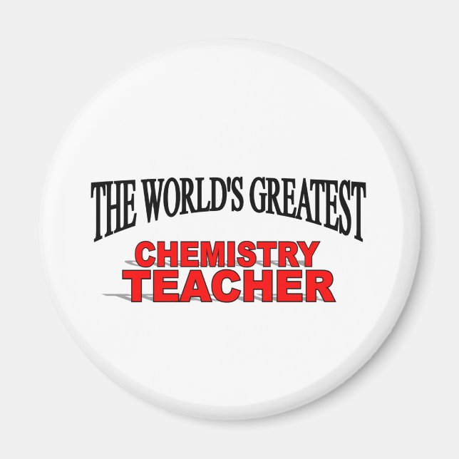 Världsmästare Chemistry Lärare Magnet (Framsidan)