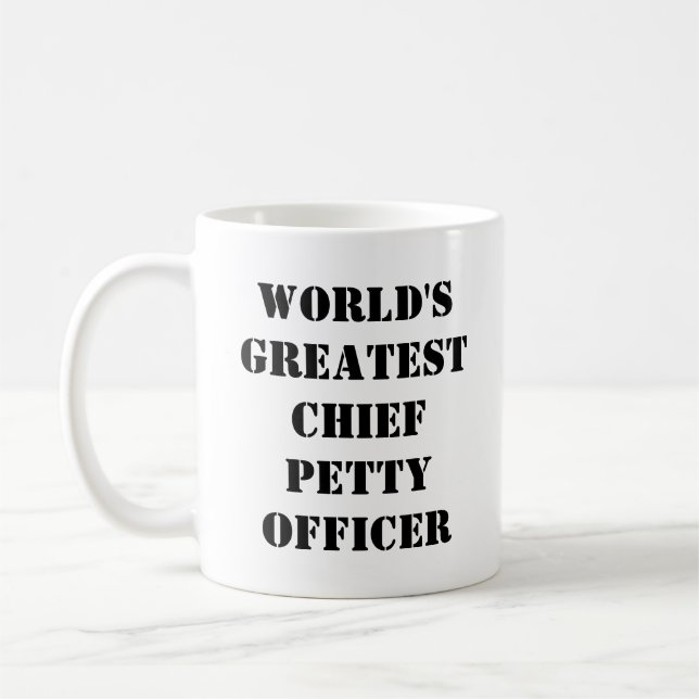 "Världsmästare Chief Petty Officer" Mugg (Vänster)