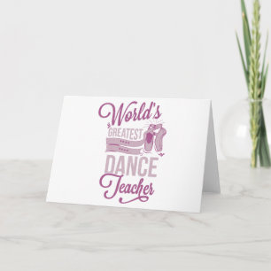 världsmästare Dance Teacher Kort