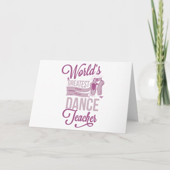 Världsmästare Dance Teacher Kort (Framsida)