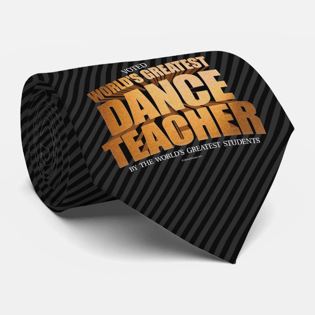 Världsmästare Dance Teacher Neck Tie Slips (Rullad)