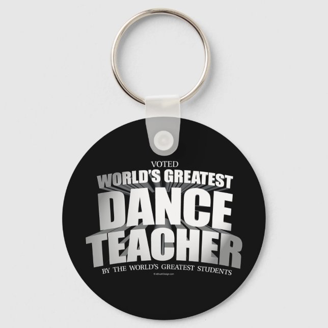 Världsmästare Dance Teacher Nyckelring (Framsida)
