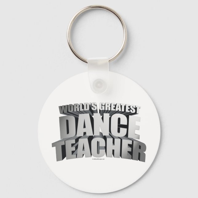 Världsmästare Dance Teacher Nyckelring (Framsida)