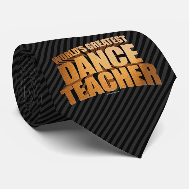 Världsmästare Dance Teacher Tie Slips (Rullad)