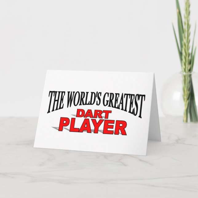 Världsmästare Dart Player Kort (Framsida)
