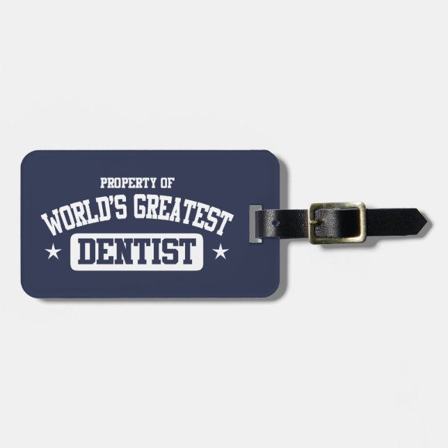 Världsmästare Dentist Bagagebricka (Horisontell Framsida)