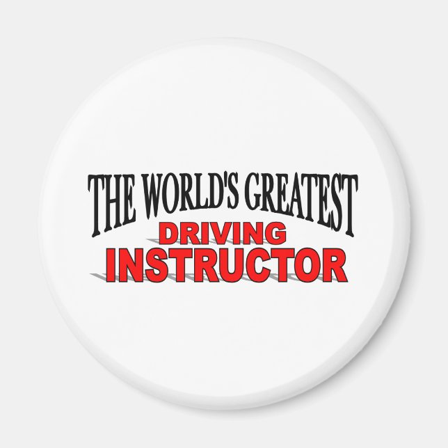 Världsmästare Driving Instructor Magnet (Framsidan)