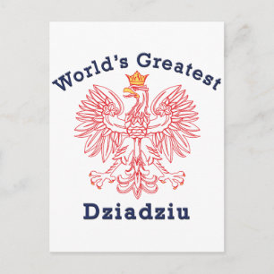 Världsmästare Dziadziu Red Eagle Vykort