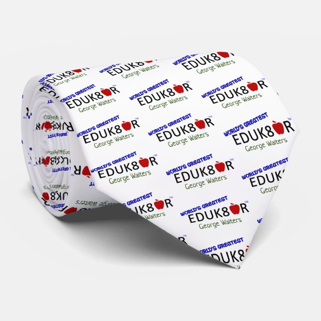 Världsmästare Educator Necktie Slips (Rullad)