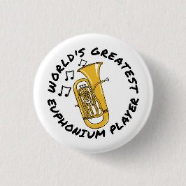 Världsmästare Euphonium Player, Brass Musician Knapp