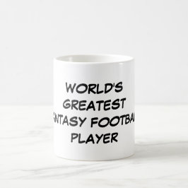 "Världsmästare Fantasy Football Player" Mugg