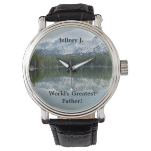 Världsmästare Far Wrist Watch, Sjö Mountain Armbandsur
