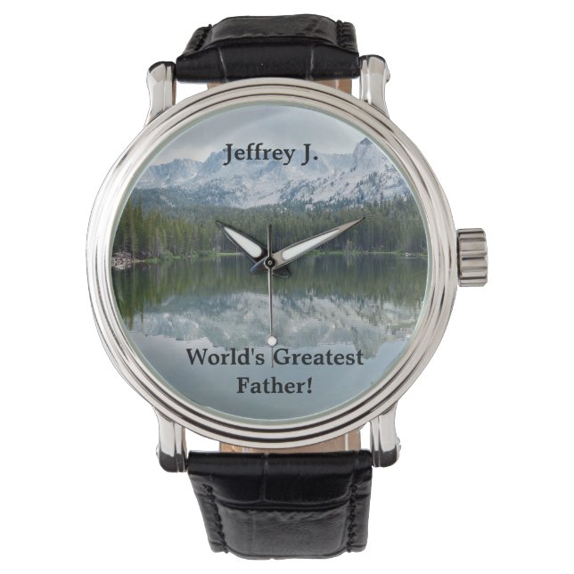 Världsmästare Far Wrist Watch, Sjö Mountain Armbandsur (Framsida)