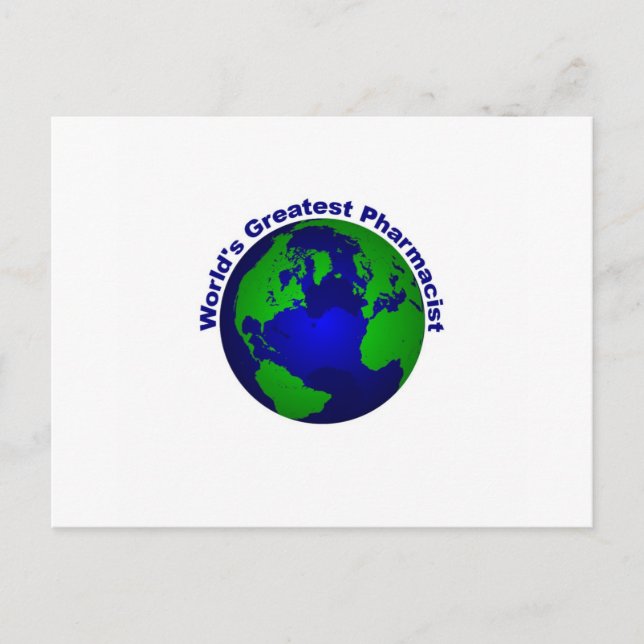 världsmästare farmaceut vykort (Framsida)