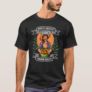 Världsmästare Farmer Tractor Driving Farming Ag T Shirt