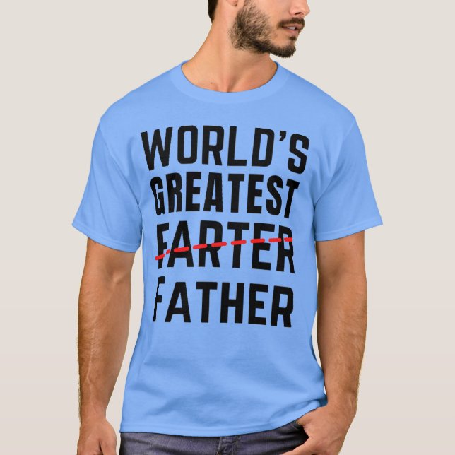 VÄRLDSMÄSTARE FARTER - FAR - FARS DAG T SHIRT (Framsida)