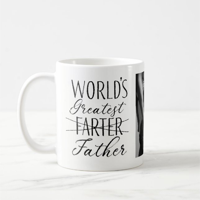 Världsmästare Farter Fars dag Photo Kaffemugg (Vänster)
