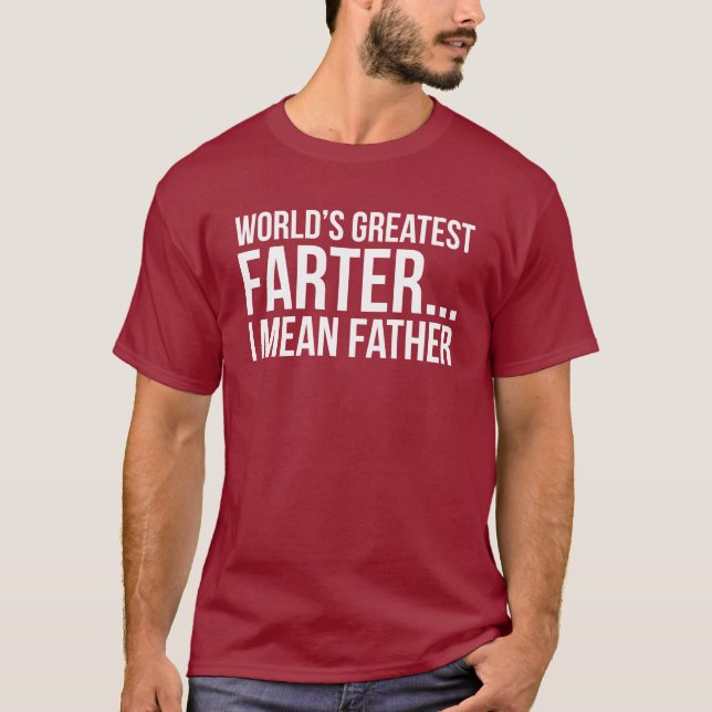 Världsmästare Farter…, Jag betyder fadern T-shirt (Framsida)