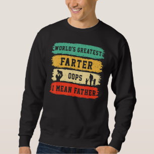 Världsmästare Farter Oops I Elak Far Far Lång Ärmad Tröja