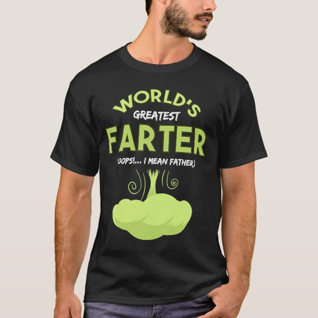 Världsmästare Farter Oops I Elak Far Top Tjock T Shirt (Framsida)