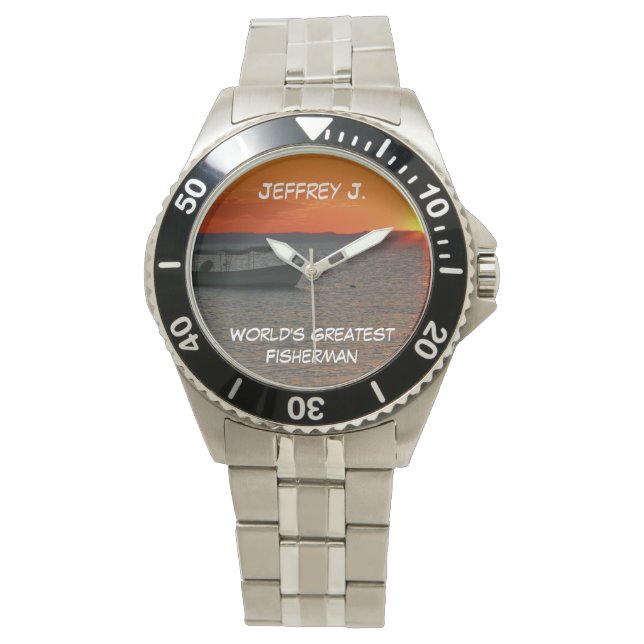 Världsmästare Fisherman Watch Fishing Boat Armbandsur (Framsida)