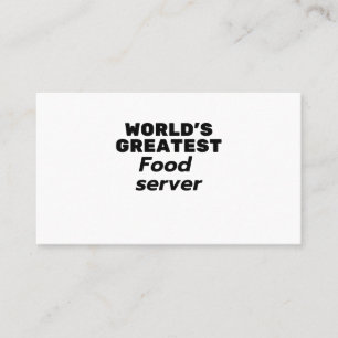 Världsmästare Food Server Visitkort
