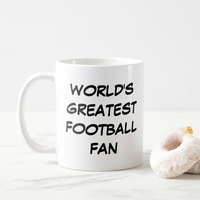 "Världsmästare Football Fläkt" Mugg (Med munk)