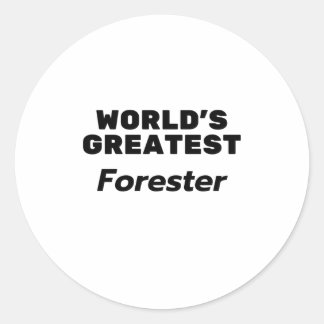 Världsmästare Forester Runt Klistermärke