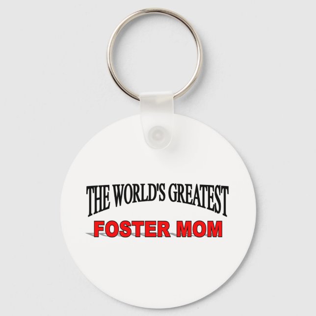 Världsmästare Foster Mamma Nyckelring (Framsida)