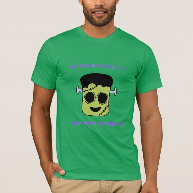 Världsmästare Frankenstein Pappa T Shirt (Framsida)