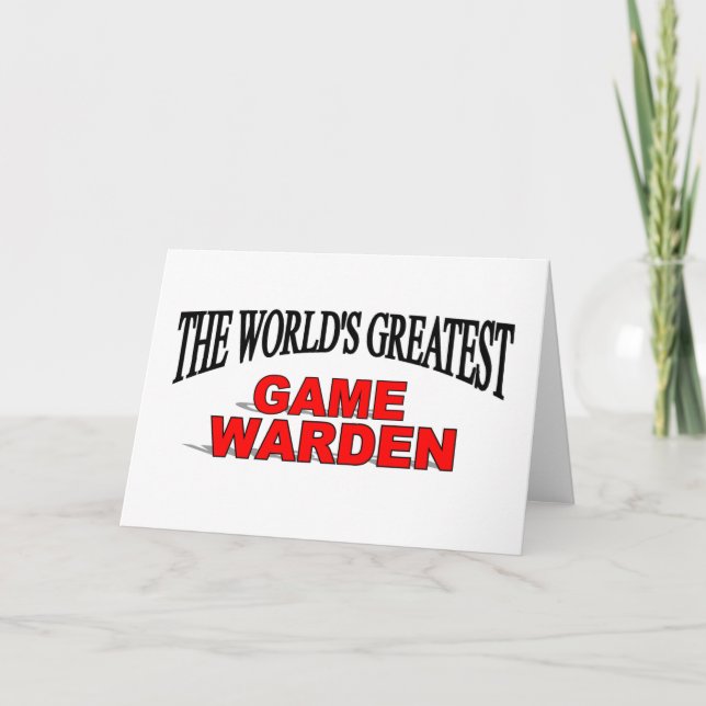 Världsmästare Game Warden Kort (Framsida)