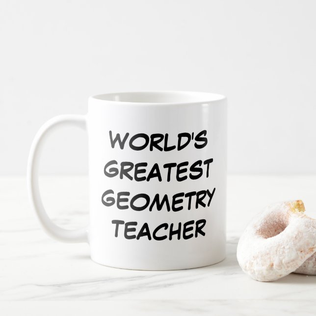 "Världsmästare Geometry Teacher" Mugg (Med munk)