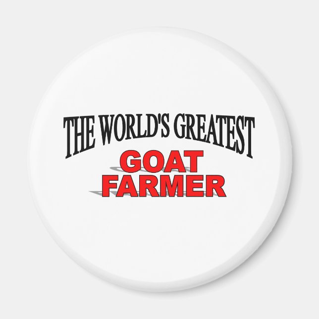 Världsmästare Goat Farmer Magnet (Framsidan)