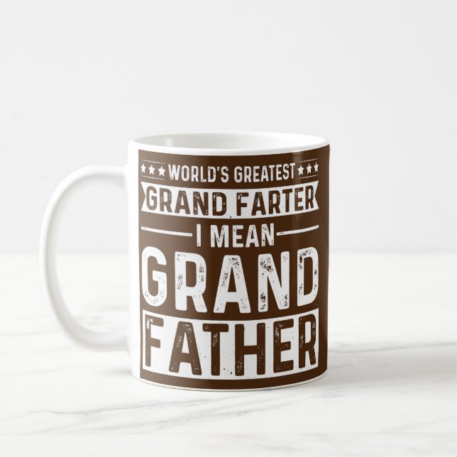 Världsmästare Grand Farter I Elak Grandfather Kaffemugg (Vänster)
