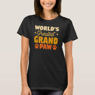 Världsmästare Grand Tass Pet Hund älskare Grandpa T Shirt