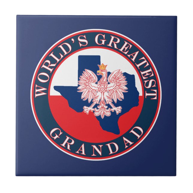 Världsmästare Grandad Kakelplatta (Framsidan)