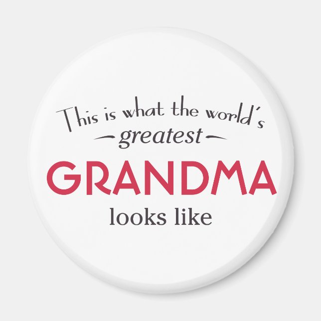 Världsmästare Grandma Magnet (Framsidan)