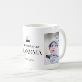 Världsmästare Grandma sedan år två foton Kaffemugg