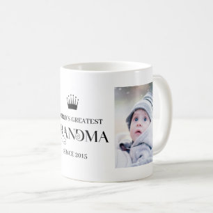 Världsmästare Grandma sedan år två foton Kaffemugg
