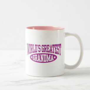 Världsmästare Grandma Två-Tonad Mugg