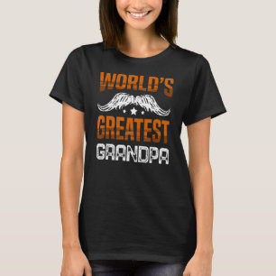 Världsmästare Grandpa Best Grandad nånsin Grandfa T Shirt