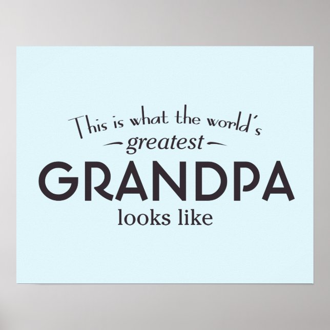 Världsmästare Grandpa Poster (Framsidan)