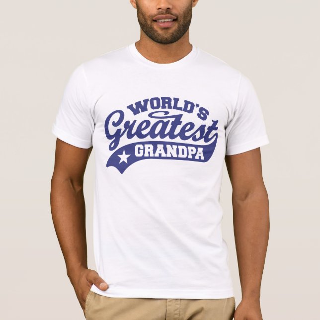 Världsmästare Grandpa Tee Shirt (Framsida)