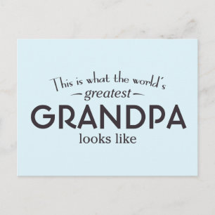 Världsmästare Grandpa Vykort