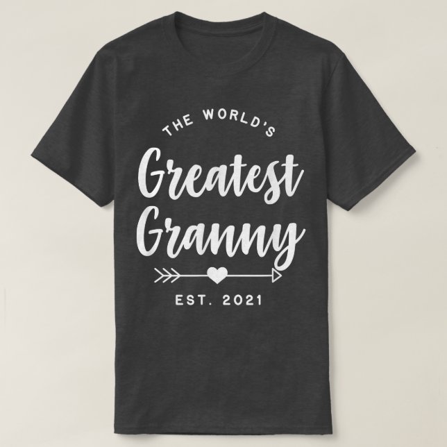 Världsmästare Granny Est T Shirt (Design framsida)