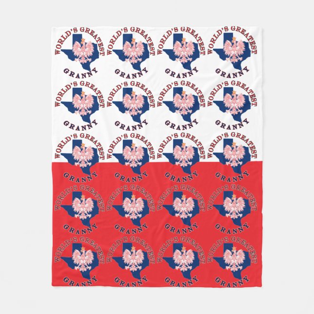 Världsmästare Granny Fleecefilt (Framsidan)