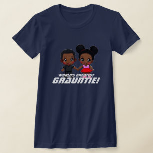 Världsmästare Grauntie Cute Boy & Girl T Shirt